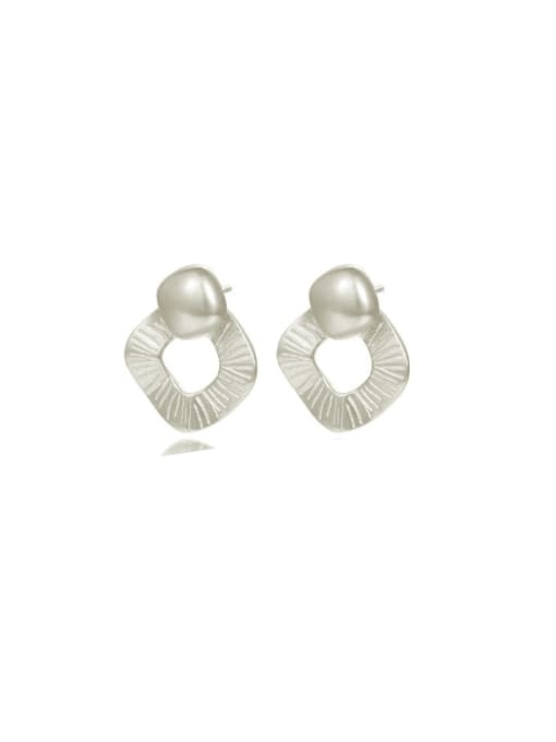 YUANFAN 925 Sterling Silver Geometric Minimalist Drop Earring 0