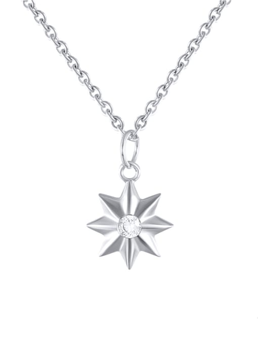 YUANFAN 925 Sterling Silver Star Minimalist Necklace 2