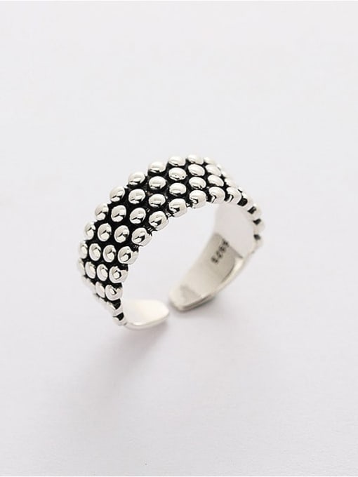 ACEE 925 Sterling Silver Geometric Trend Statement Ring 0