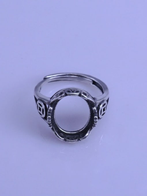 Supply 925 Sterling Silver Oval Ring Setting Stone size: 11*13mm 0