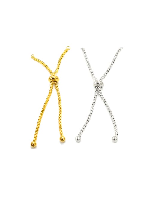 MEN PO Stainless steel plastic beads adjustable pull box chain 1