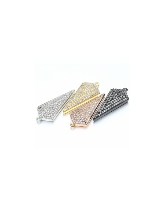 KOKO Brass Rectangular Micro-Set Jewelry Accessories
