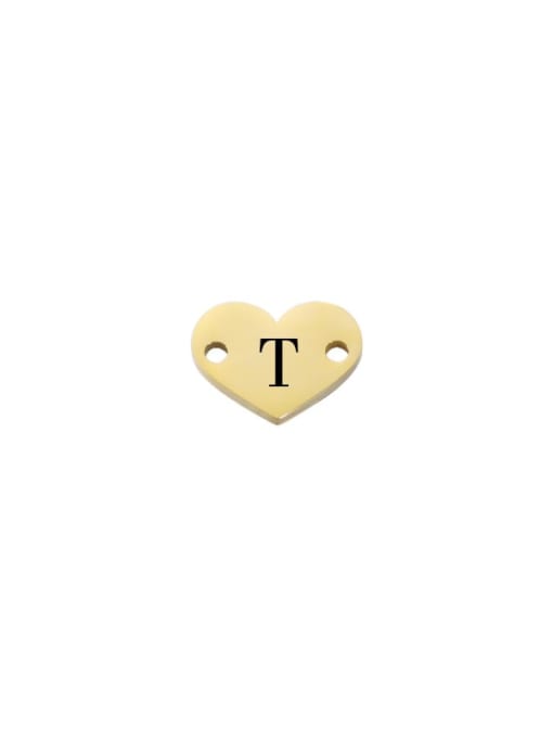 T Stainless Steel Laser Lettering  Heart  Diy Jewelry Accessories