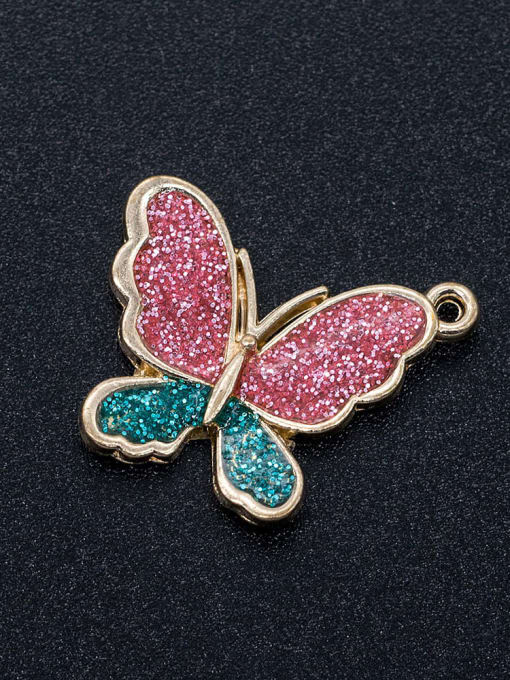 FTime Alloy Gold Plated Butterfly Charm Height : 23.5 mm , Width: 21.5 mm 1