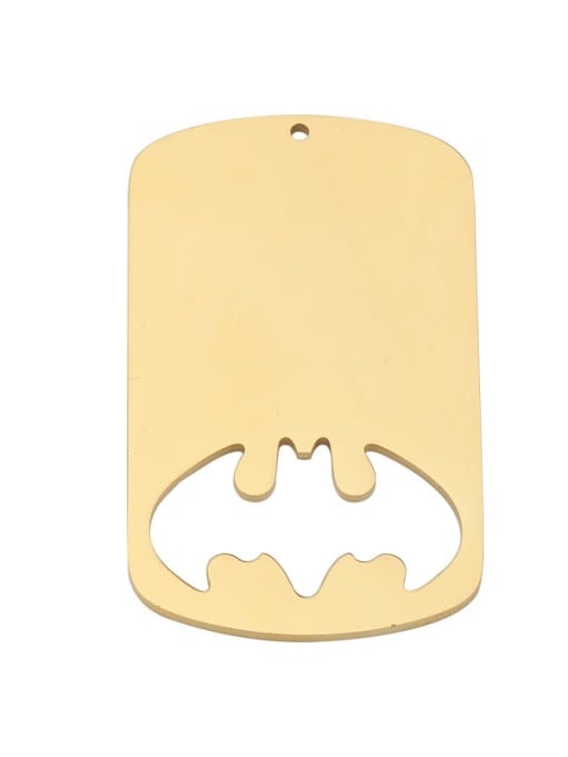 Golden Army Stainless Steel Hollow Bat Combination Army Brand Pendant