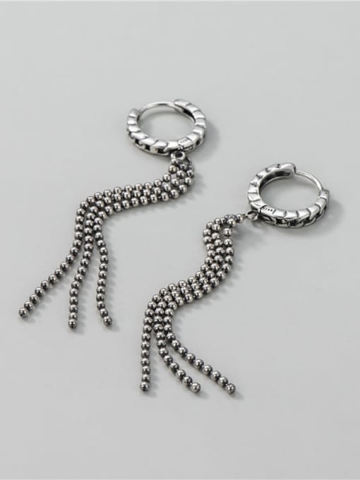 ARTTI 925 Sterling Silver Bead Tassel Vintage Threader Earring 0