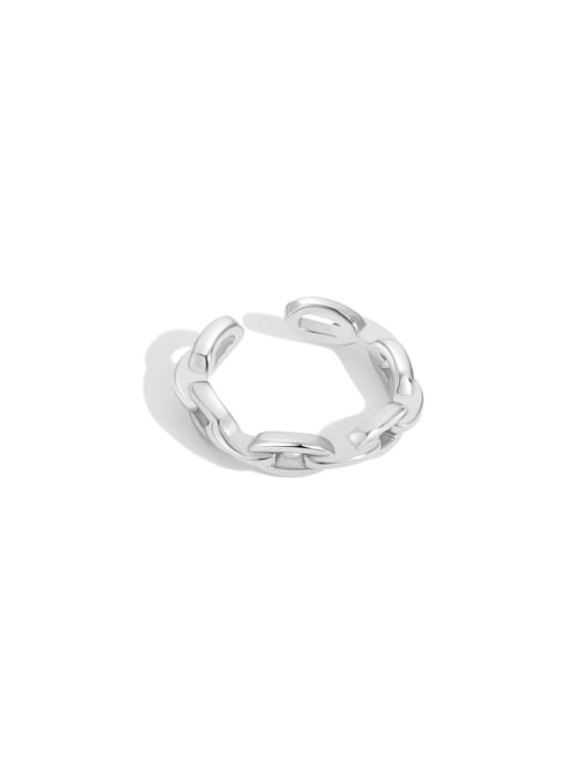 STL-Silver Jewelry 925 Sterling Silver Geometric Trend Clip Earring 0