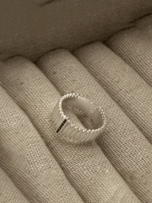 ARTTI 925 Sterling Silver Geometric Vintage Band Ring