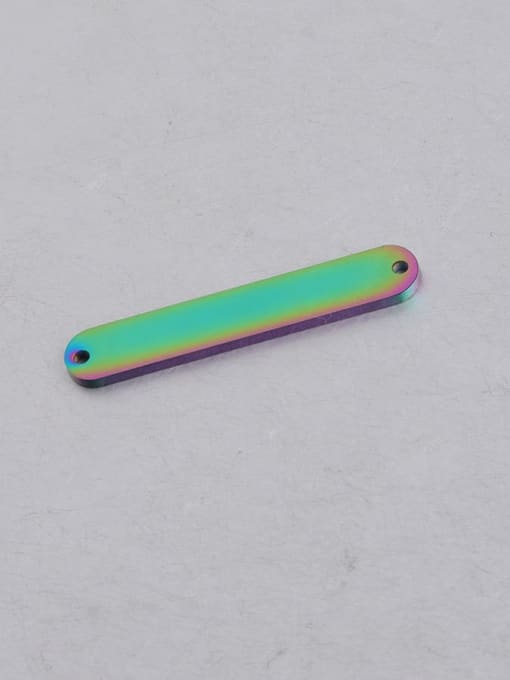 Rainbow color Stainless steel Oval Minimalist Connectors