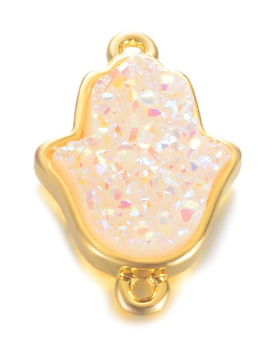 Opal Multicolor Crystal Charm Height : 19 mm , Width: 12.5 mm