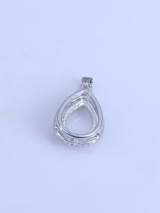Supply 925 Sterling Silver Water Drop Pendant Setting Stone size: 9*13mm 2