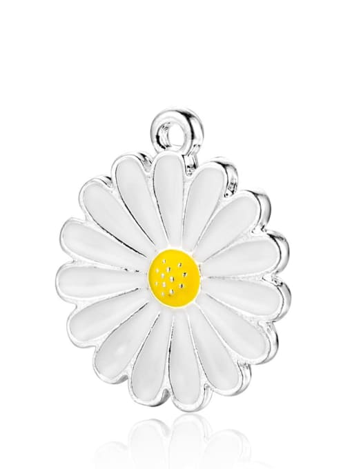 FTime Stainless steel Flower Charm Height : 21 mm , Width: 18 mm 0