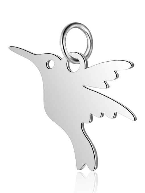 T522S Stainless steel Bird Charm Height : 17 mm , Width: 17 mm