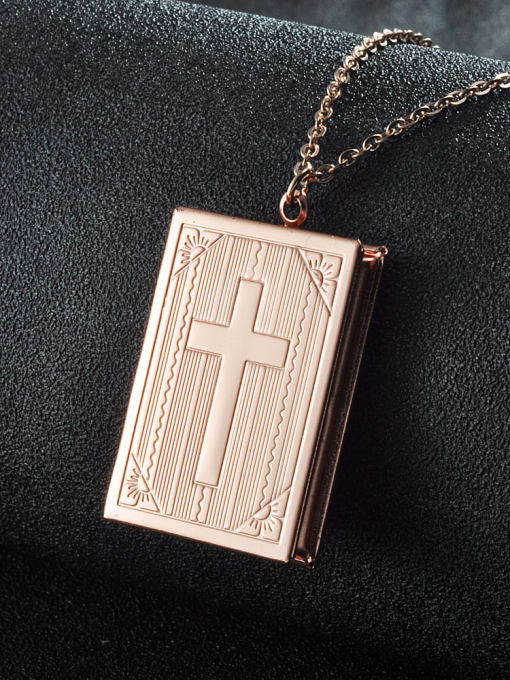 Rose Gold Stainless steel Geometric Trend Necklace