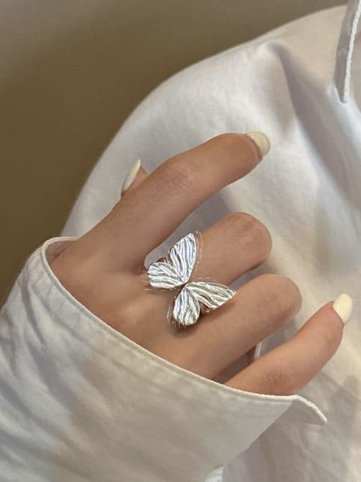 ARTTI 925 Sterling Silver Butterfly Trend Band Ring 1