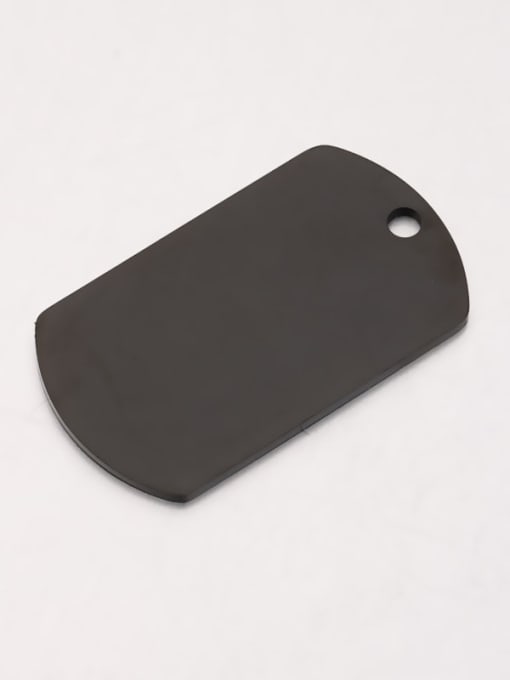black Stainless steel Geometric Minimalist Pendant