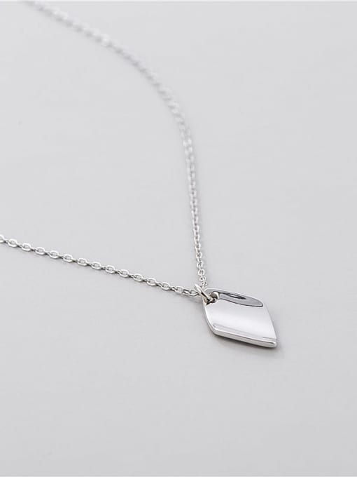 Irregular diamond necklace 925 Sterling Silver Geometric Minimalist Necklace