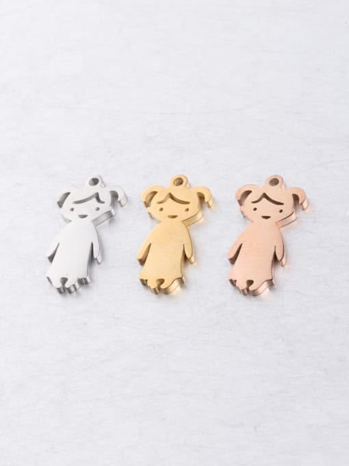 MEN PO Stainless steel boy and girl couple pendant 3
