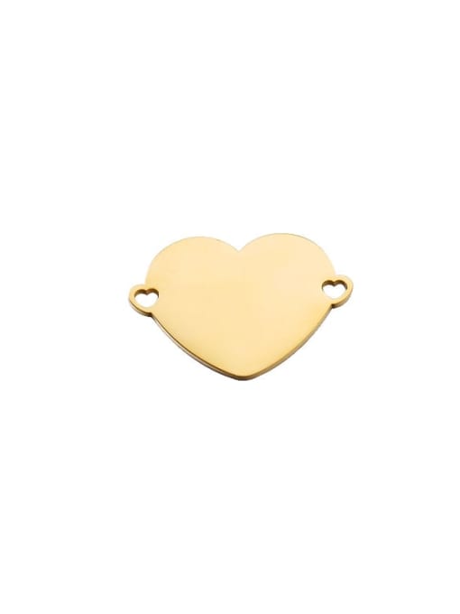 golden Stainless steel Heart Trend Connectors