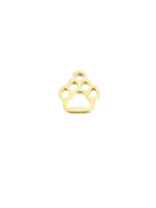 golden Cat paw Stainless steel Minimalist Pendant