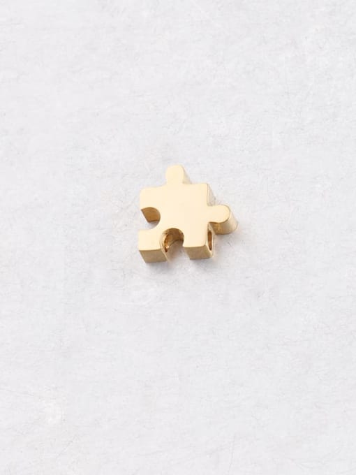 golden Stainless steel puzzle small beads