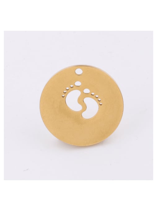 MEN PO Stainless steel hollow baby foot pendant