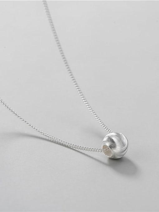 Pearl Necklace 925 Sterling Silver Round Minimalist Necklace