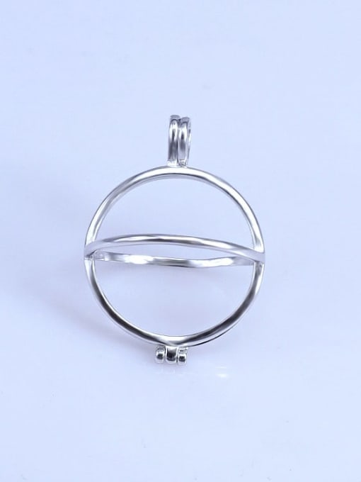 Supply 925 Sterling Silver Bead Cage Pendant Setting Stone size: 19*19mm 0