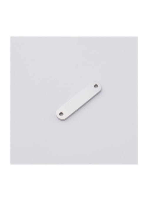 MEN PO Stainless steel double hole long strip tag 0