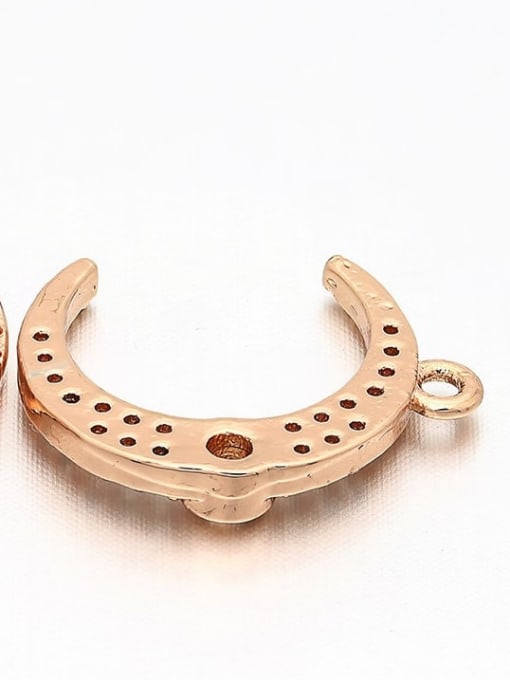 Rose Gold Brass Micro Inlaid Star Moon Accessories