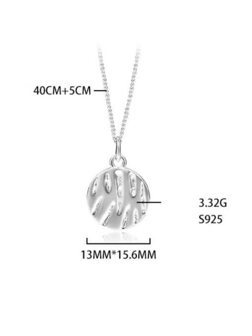 YUANFAN 925 Sterling Silver Geometric Minimalist Necklace 3