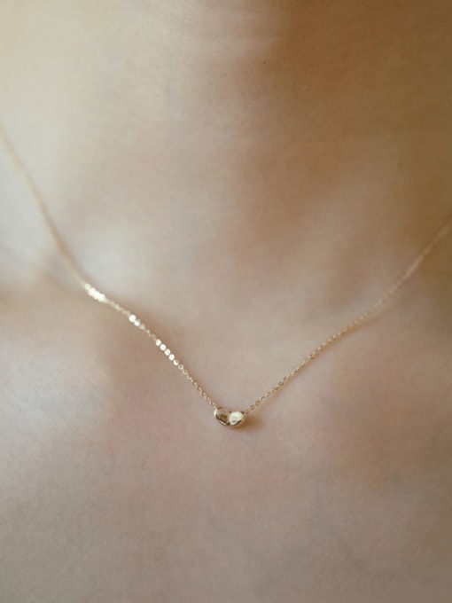 ZEMI 925 Sterling Silver Heart Minimalist Necklace 1