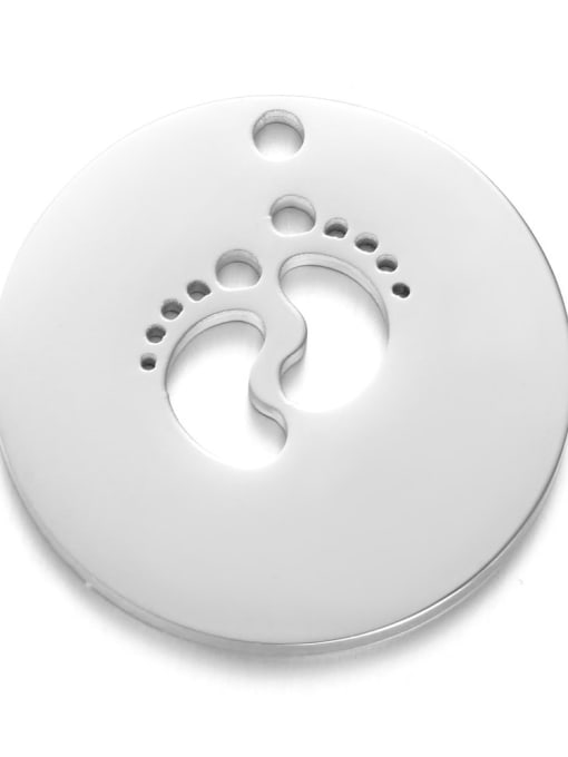 FTime Stainless steel Round 22mm Charm