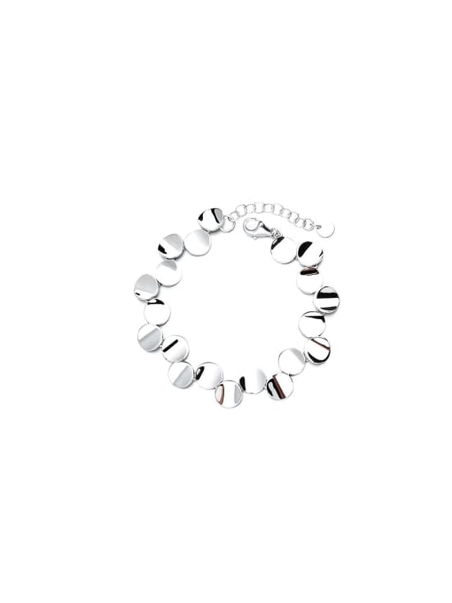 TAIS 925 Sterling Silver Vintage Geometric Bracelet and Necklace Set 2