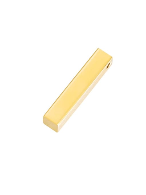 golden Stainless steel Rectangle Minimalist Pendant