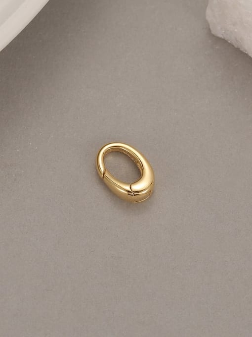 KOKO Brass 18K Gold Plated Geometric Spring Ring Clasp 2