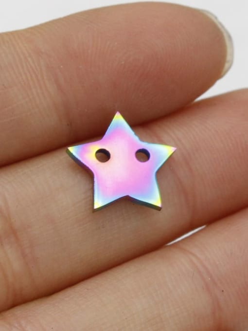 Rainbow color Stainless steel Star Minimalist Findings & Components