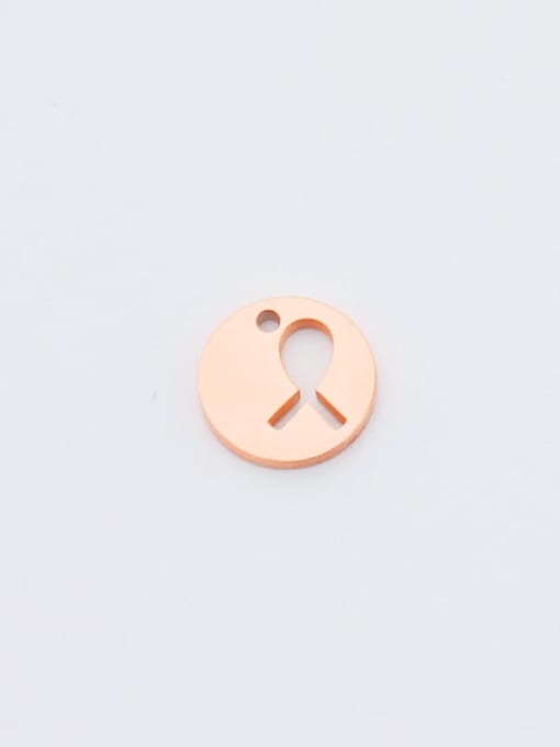 rose gold Stainless steel Round Anti-virus special meaning pendant