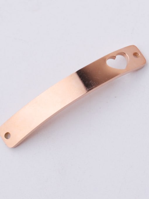 rose gold Stainless steel Rectangle Minimalist Findings & Components