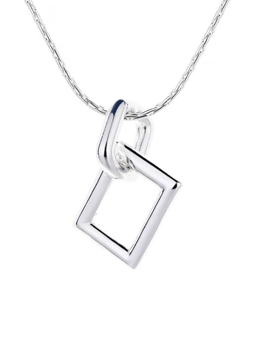 162LM approximately 7.1g 925 Sterling Silver Geometric Minimalist Necklace