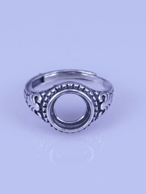 Supply 925 Sterling Silver Round Ring Setting Stone size: 9*9mm