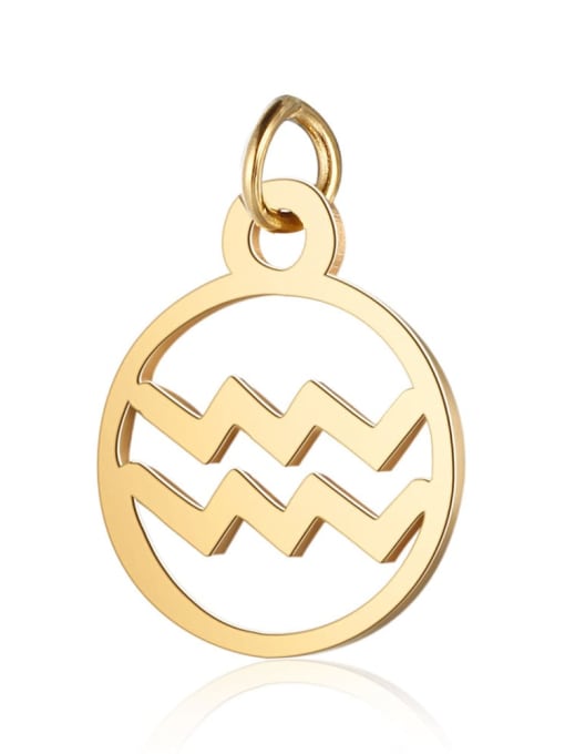 T513 11 Stainless steel Gold Plated Constellation Charm Height : 11 mm , Width: 16 mm