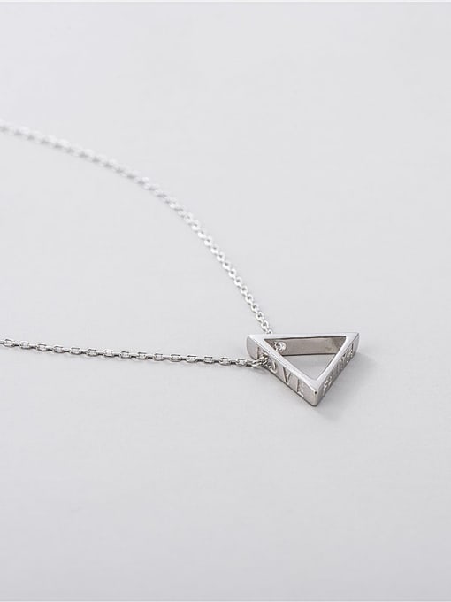 ARTTI 925 Sterling Silver Triangle Minimalist Necklace 2
