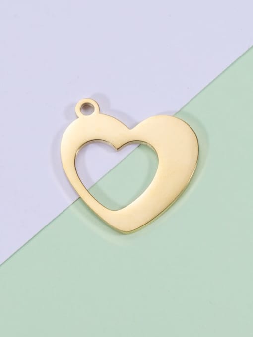 golden Stainless steel Love Heart Pendant