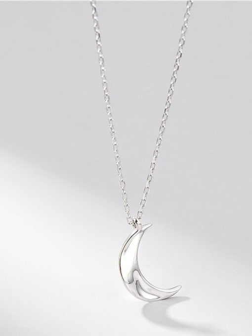 ARTTI 925 Sterling Silver Moon Minimalist Necklace 2
