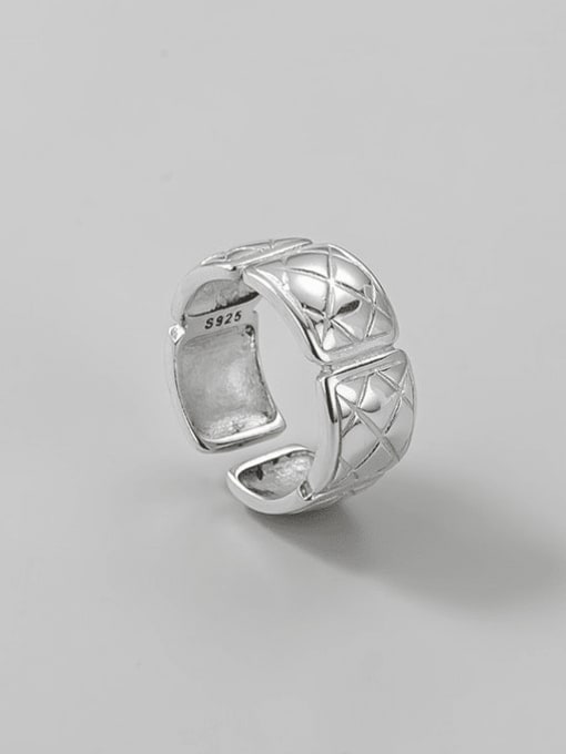 ARTTI 925 Sterling Silver Geometric Vintage Band Ring