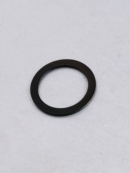black Stainless steel big circle circle jewelry accessories