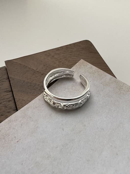 ARTTI 925 Sterling Silver Geometric Minimalist Stackable Ring 0