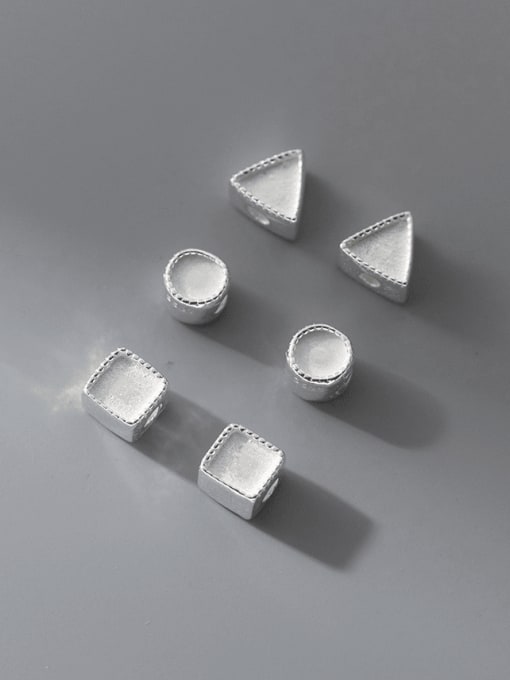 FAN 925 Sterling Silver Minimalist Geometric DIY Pendant