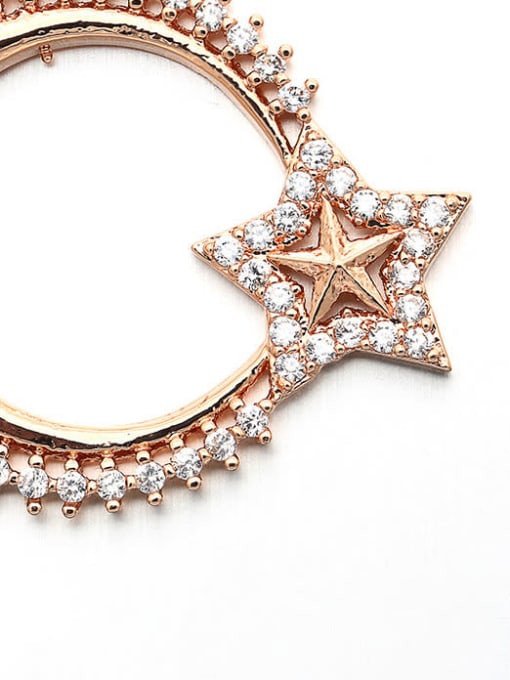 Rose Gold Copper Ring Star Necklace Pendant
